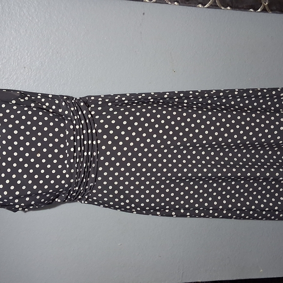 Lauren Ralph Lauren Gray Polka Dot Dress - Picture 5 of 13